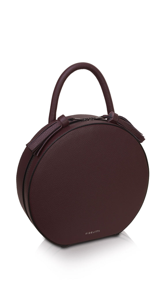 Woman Leather Bag Lady Anne Tesoro Mini Dark Red