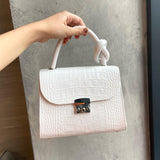 Women Leather Crossbody Bag Cocco Mini Red