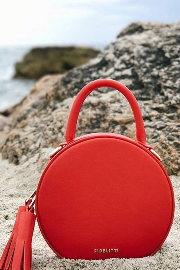 Woman Leather Bag Lady Anne Tesoro Mini Red