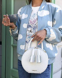 Woman Leather Bag Lady Anne Tesoro Crimson