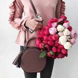 Woman Leather Bag Lady Anne Tesoro Red