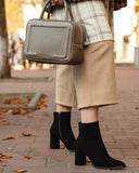 Women Leather Crossbody Bag Bacio M Red