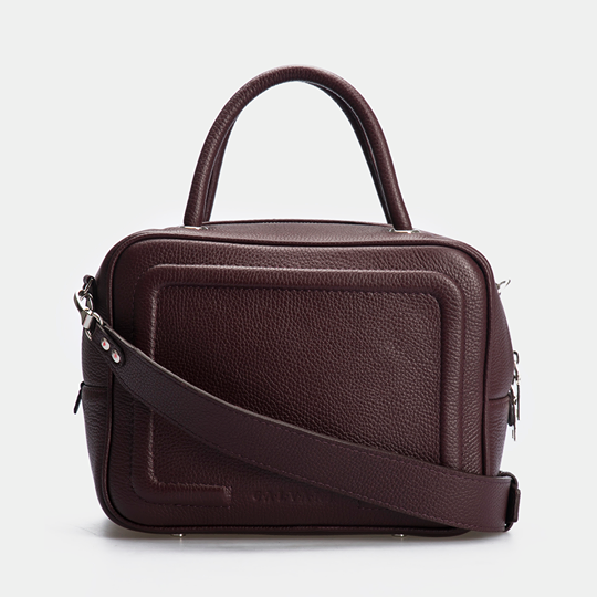 Women Leather Crossbody Bag Bacio M Red