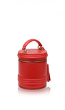 Woman Leather Crossbody Bag Lady Anne Barrel Red