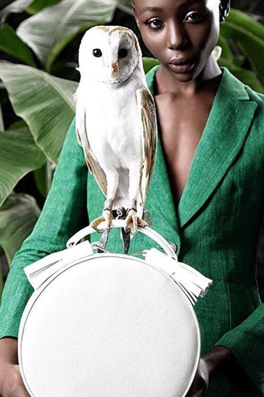 Woman Leather Bag Lady Anne Tesoro White