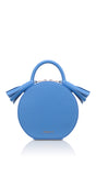 Woman Leather Bag Lady Anne Tesoro Mini Blue Violet