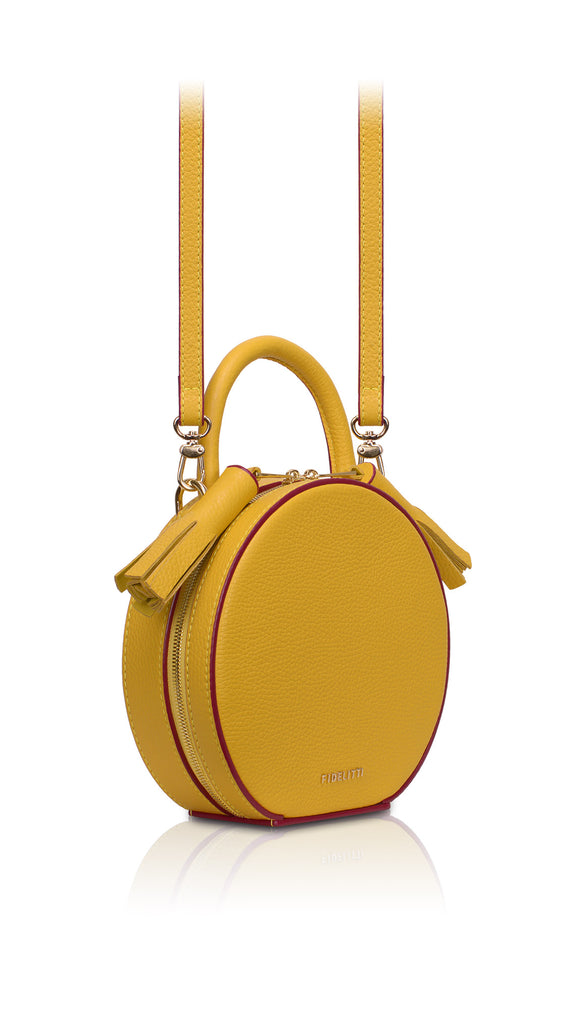 Woman Leather Bag Lady Anne Tesoro Mini Crimson