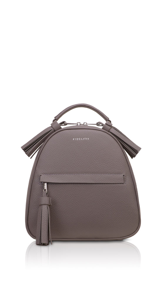 Woman Leather Backpack Lady Anne Vogue Maroon