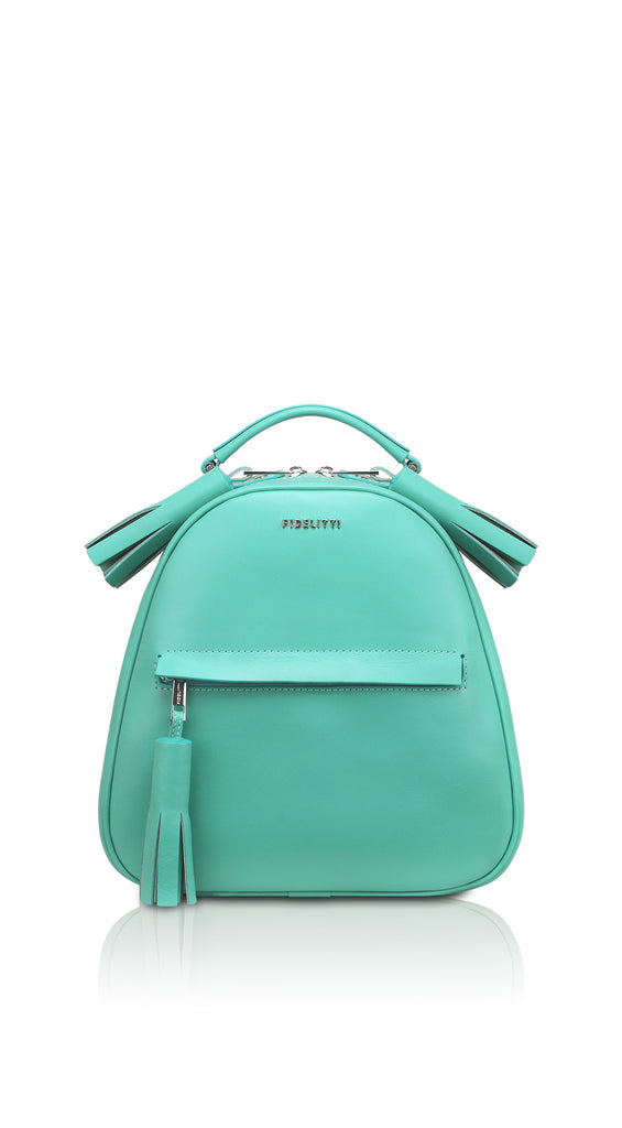 Woman Leather Backpack Lady Anne Vogue Red