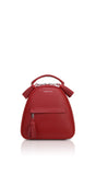 Woman Leather Backpack Lady Anne Vogue Mini Maroon