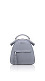 Woman Leather Backpack Lady Anne Vogue Mini Gray