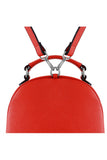 Woman Leather Backpack Lady Anne LUCIDARE Maxi Red