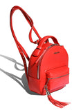 Woman Leather Backpack Lady Anne Prime Red