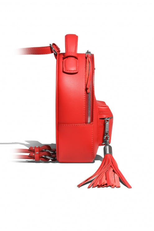 Woman Leather Backpack Lady Anne Prime Red