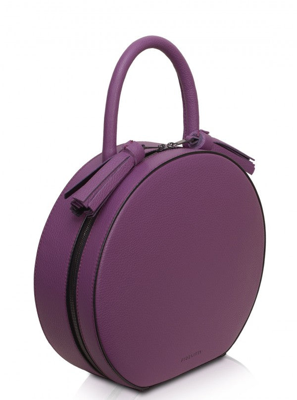 Woman Leather Bag Lady Anne Tesoro Mini Crimson