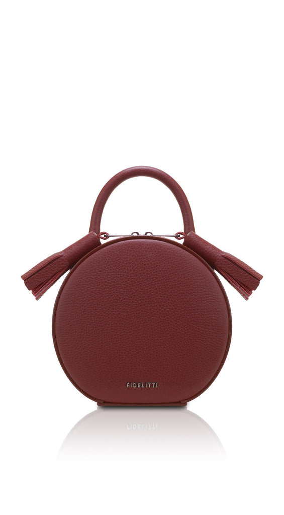 Woman Leather Bag Lady Anne Tesoro Mini Crimson