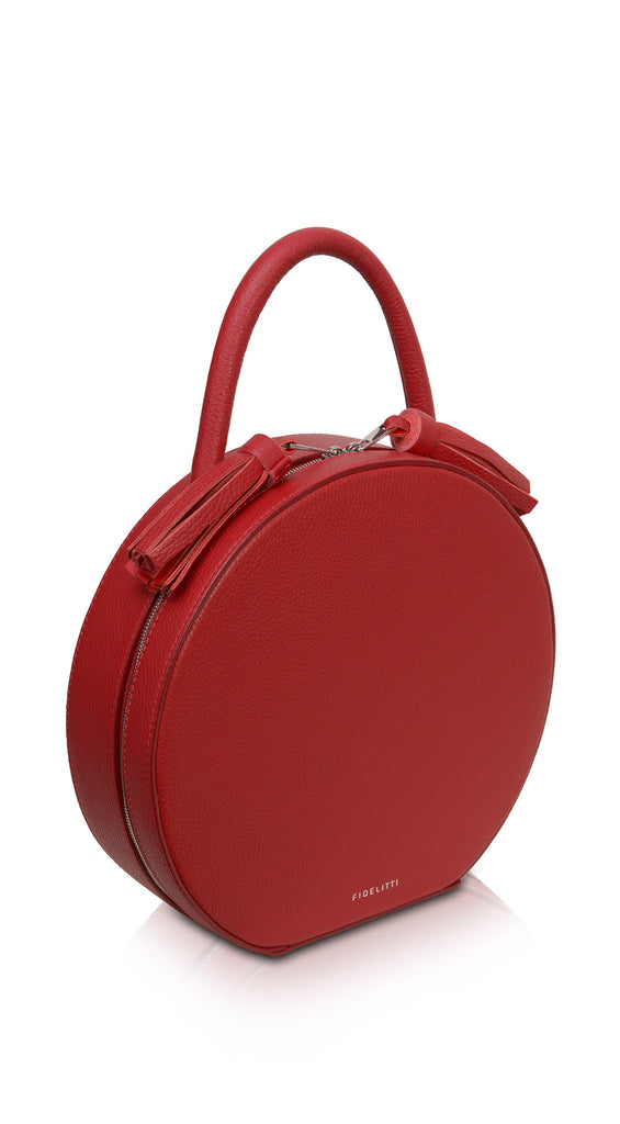Woman Leather Bag Lady Anne Tesoro Mini Red