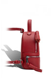 Woman Leather Backpack Lady Anne 'GO GO' Mini Red