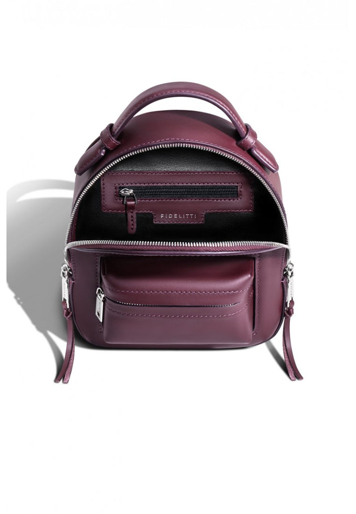 Woman Leather Backpack Lady Anne Prime Burgundy