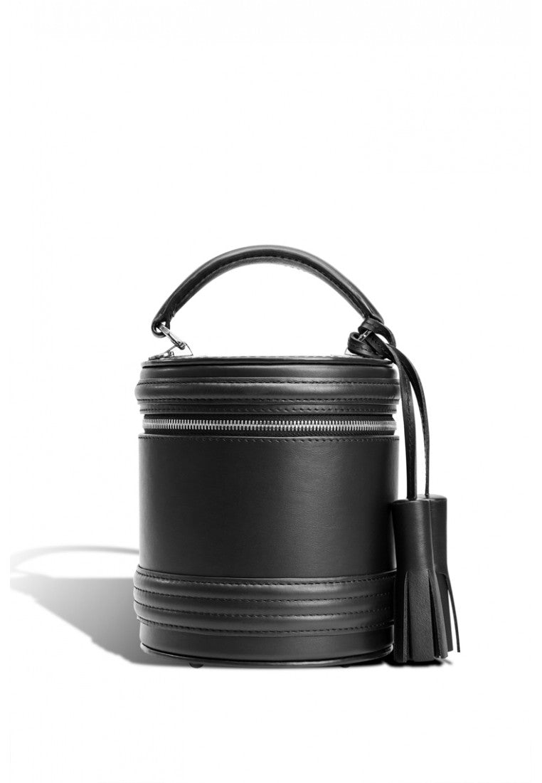Woman Leather Crossbody Bag Lady Anne Barrel Black