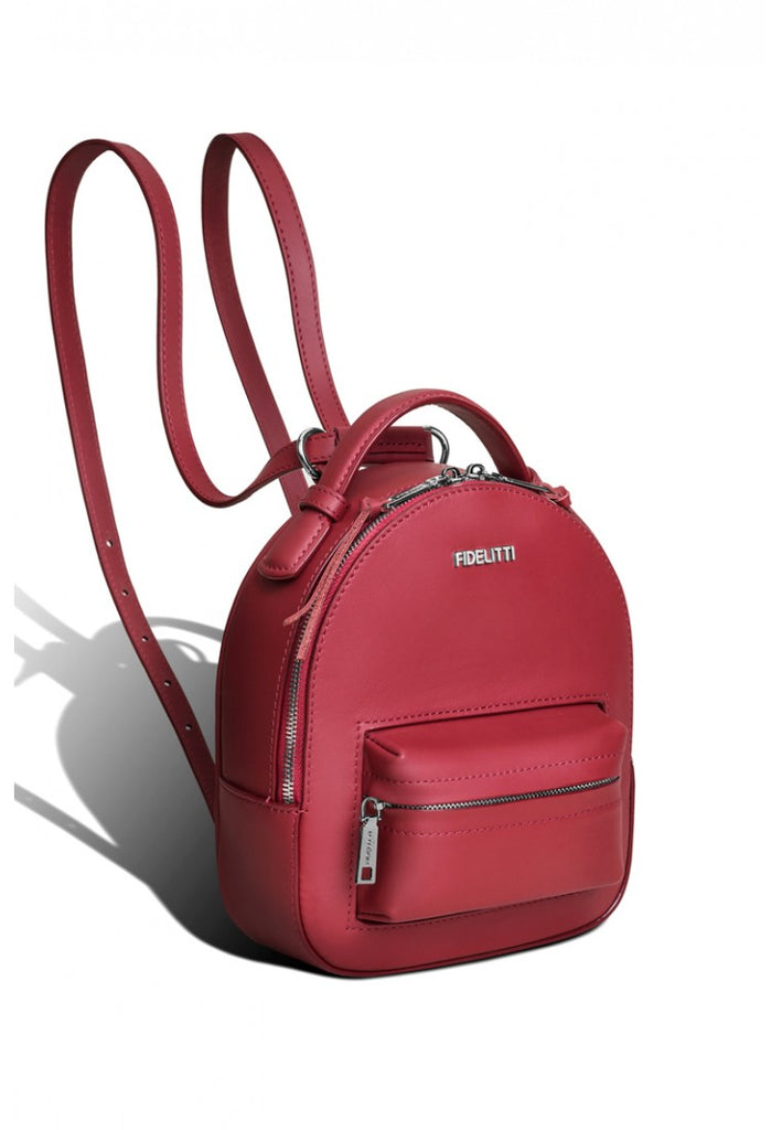 Woman Leather Backpack Lady Anne Prime Dark Red