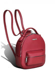 Woman Leather Backpack Lady Anne Prime Dark Red