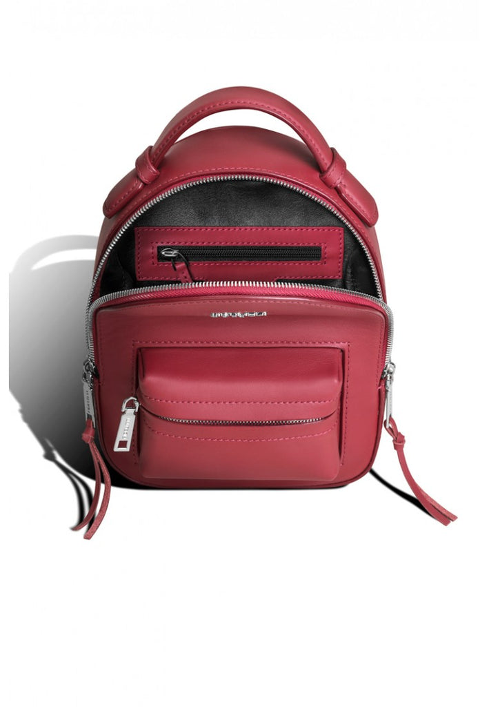 Woman Leather Backpack Lady Anne Prime Dark Red
