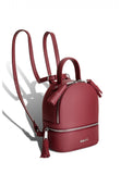 Woman Leather Backpack Lady Anne 'GO GO' Mini Burgundy