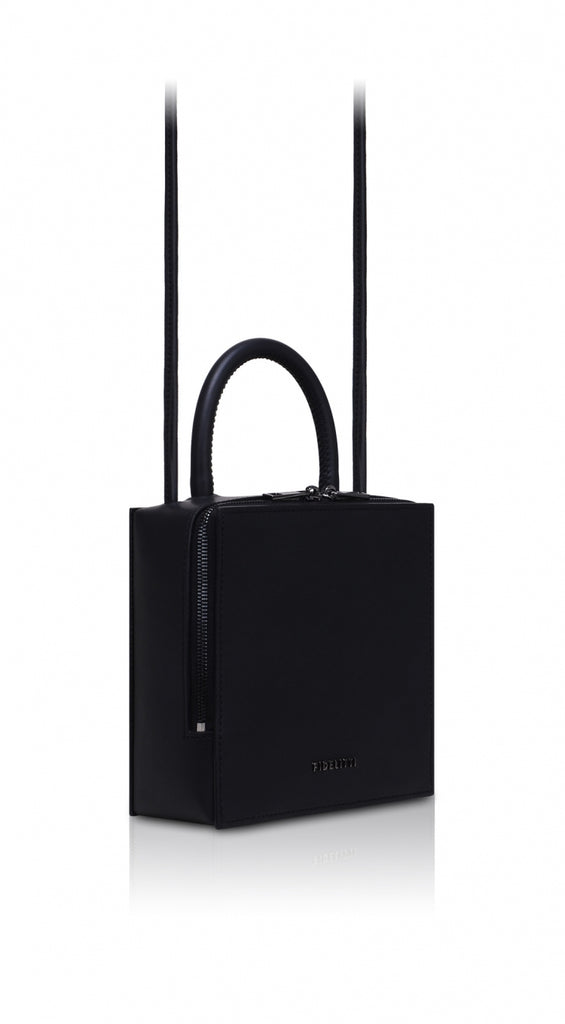 Woman Leather Cross Body Bag Lady Anne Cube Red