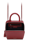 Woman Leather Cross Body Bag Lady Anne Cube Red