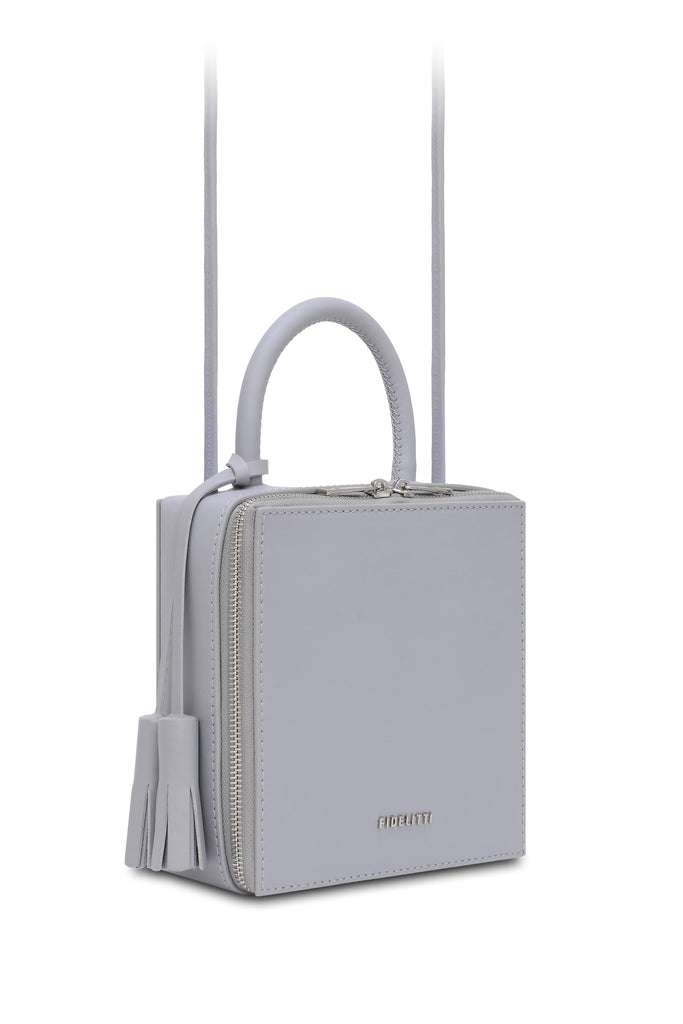 Woman Leather Cross Body Bag Lady Anne Cube Red