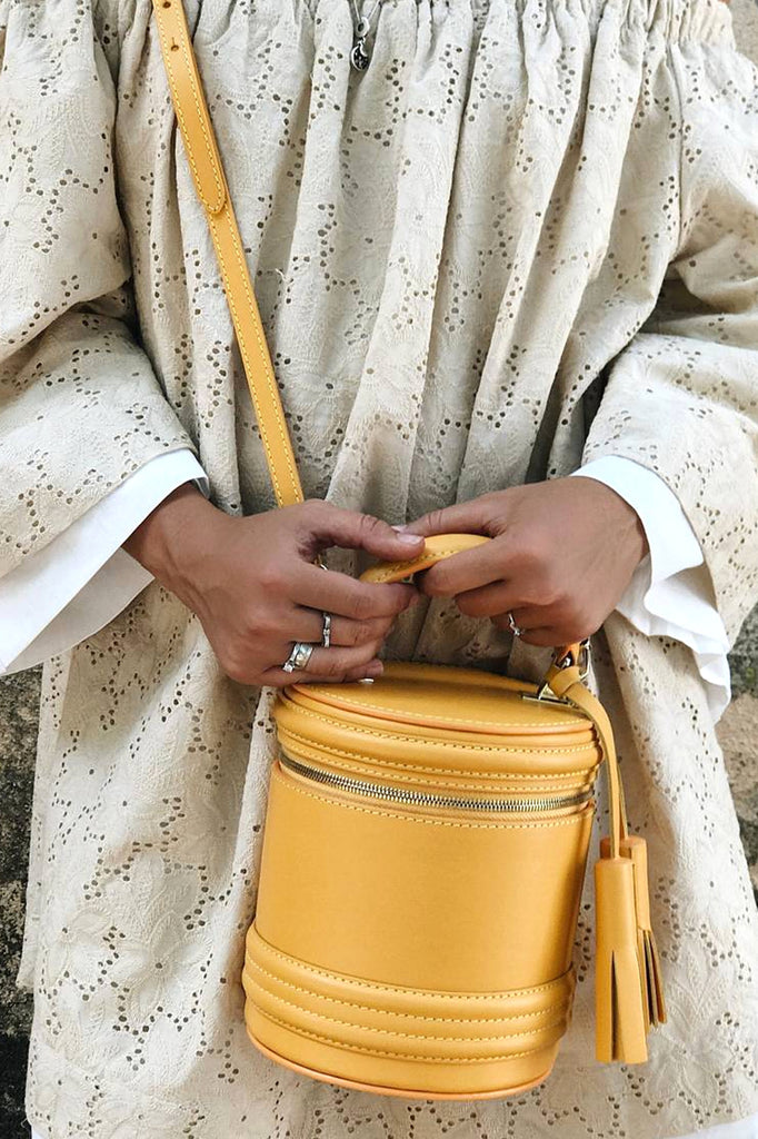 Woman Leather Crossbody Bag Lady Anne Barrel Red