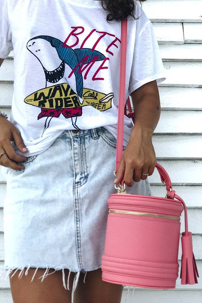 Woman Leather Crossbody Bag Lady Anne Barrel Red