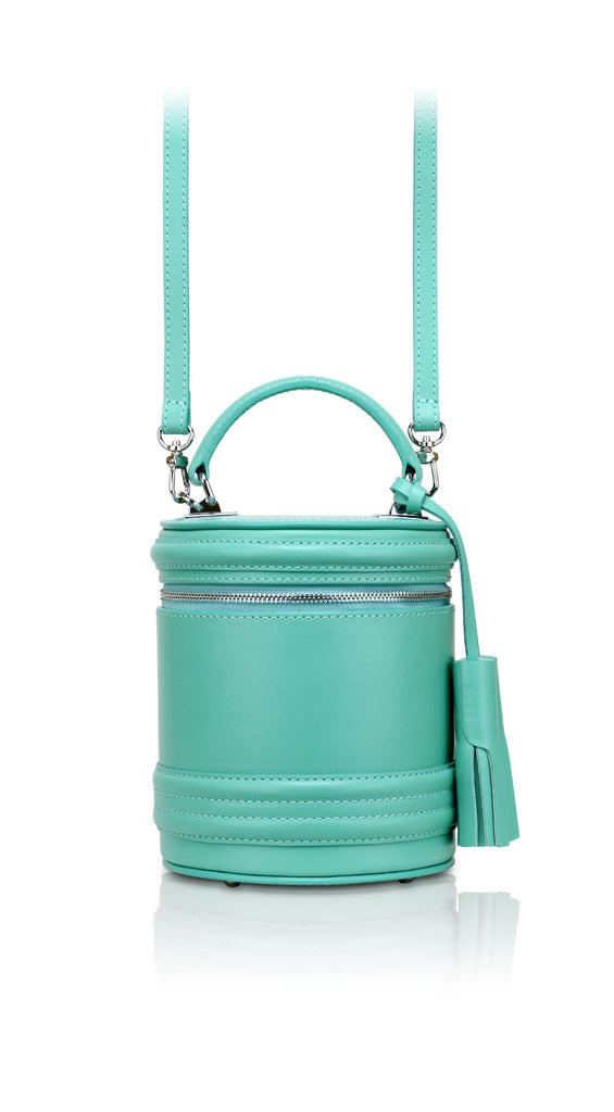 Woman Leather Cross Body Bag Lady Anne Barrel Yellow