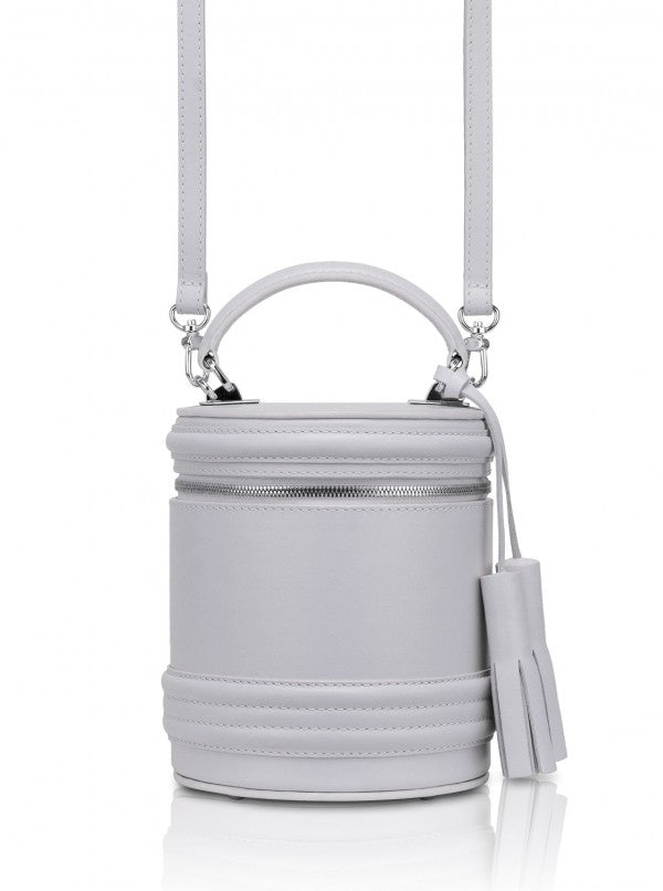 Woman Leather Crossbody Bag Lady Anne Barrel Dark Red