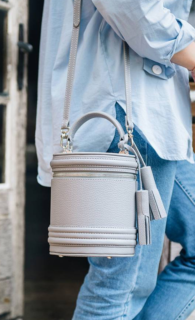 Woman Leather Cross Body Bag Lady Anne Barrel Yellow