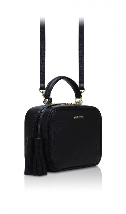 Woman Leather Cross Body Bag BonBon Dark Red