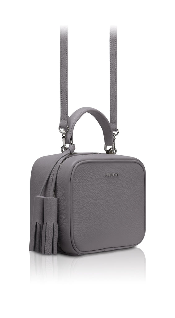 Woman Leather Cross Body Bag BonBon Dark Red