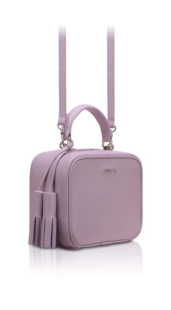 Woman Leather Cross Body Bag BonBon Dark Red