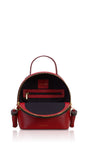 Woman Leather Backpack Lady Anne 'GO GO' Red