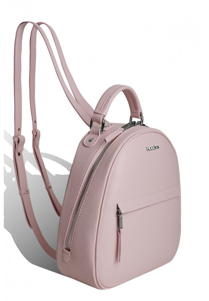 Woman Leather Backpack Lady Anne Vogue Pink
