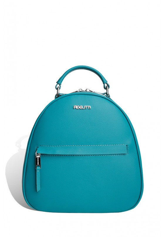 Woman Leather Backpack Lady Anne Vogue Turquoise