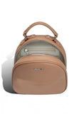 Woman Leather Backpack Lady Anne Vogue Beige