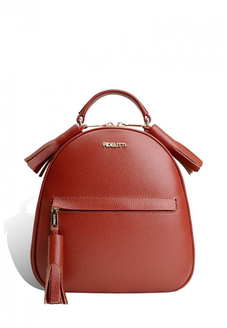 Woman Leather Backpack Lady Anne Vogue Brown