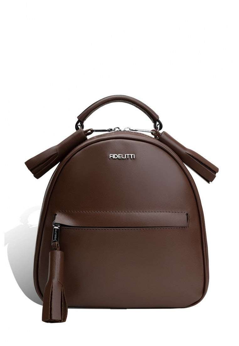 Woman Leather Backpack Lady Anne Vogue Brown