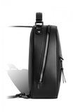 Woman Leather Backpack Lady Anne Vogue Black Smooth