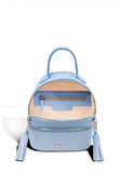 Woman Leather Backpack Lady Anne 'GO GO' Mini Blue
