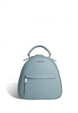 Woman Leather Backpack Lady Anne Vogue Mini Blue