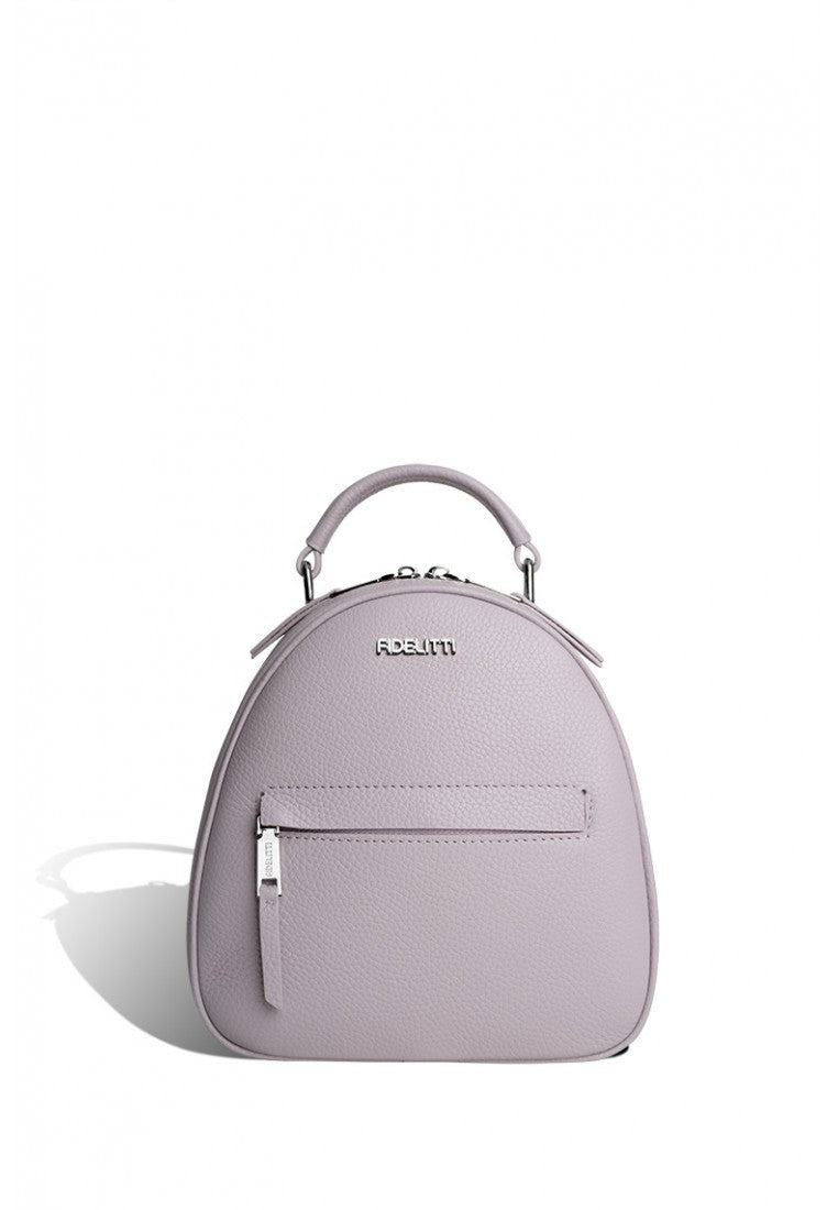Woman Leather Backpack Lady Anne Vogue Mini Lavender