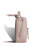 Woman Leather Backpack Lady Anne Vogue Mini Beige